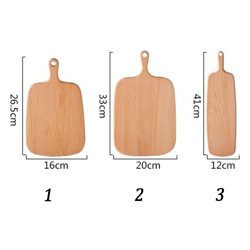 Thớt Gỗ Tre Không Trơn Có Tay Cầm Tiện Dụng Cho Nhà Bếp