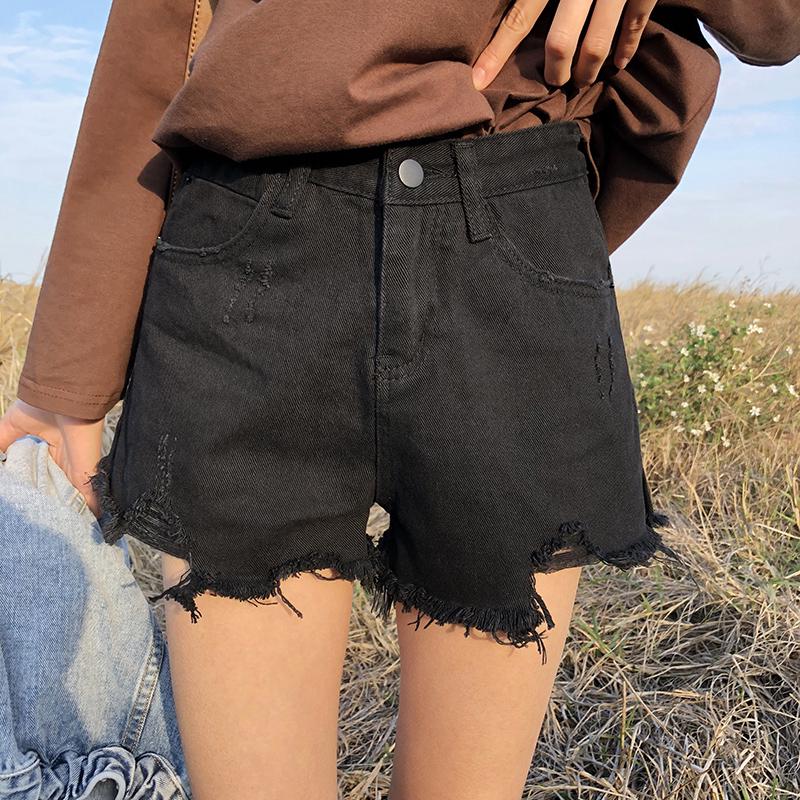 Quần Short Denim Lưng Cao Size Lớn