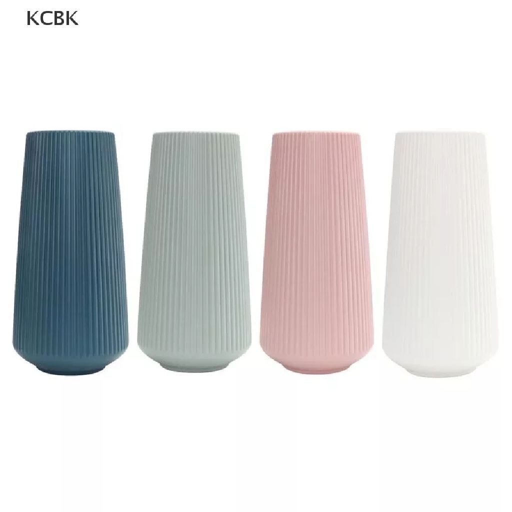 KC simple home decoration flower vase flower pot imitation ceramic plastic vase BK