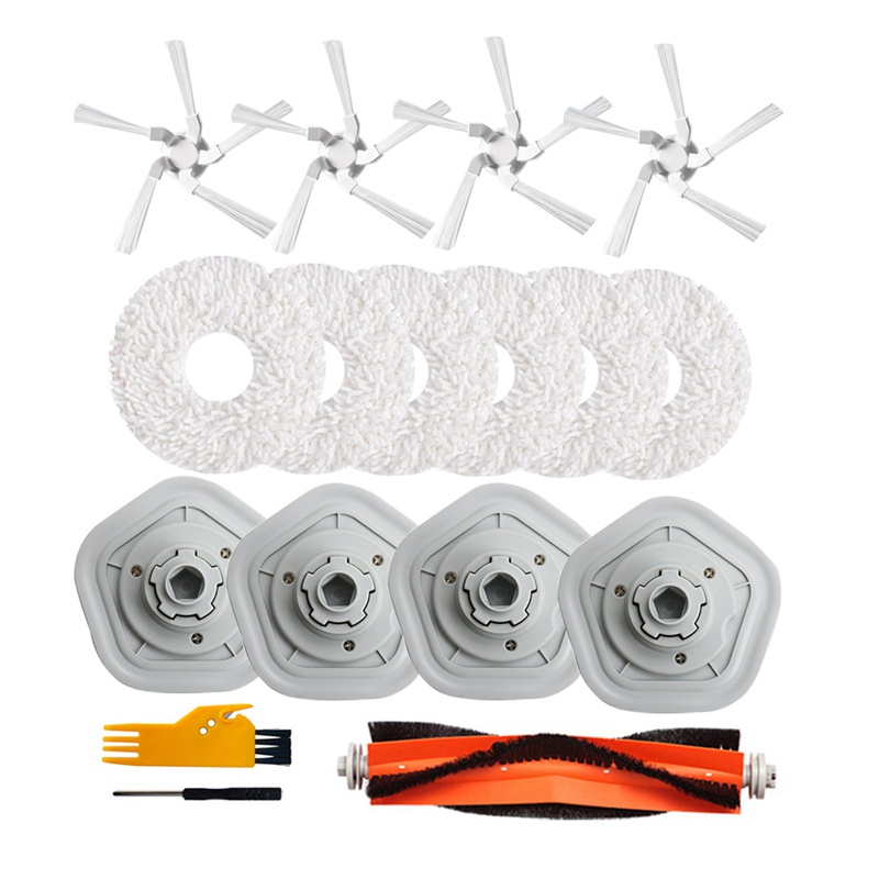 Set 17 Phụ Kiện Giẻ Lau Có Thể Giặt Cho Robot Hút Bụi Xiaomi Dreame W10 / W10 Pro