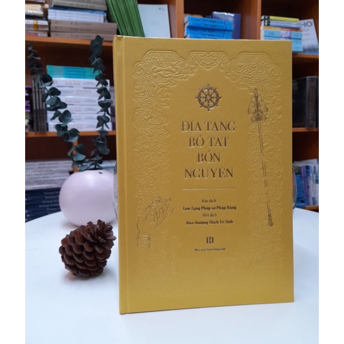 [Mã BMLTA50 giảm đến 50K] Sách - Kinh Địa Tạng Bồ Tát Bổn Nguyện - Bản cao cấp, bìa da cứng màu vàng
