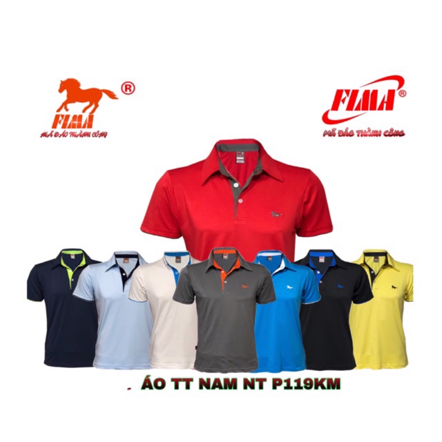 Áo Thun Cá Sấu Poly 4 Chiều Ngắn Tay P119, 100% Polyesters