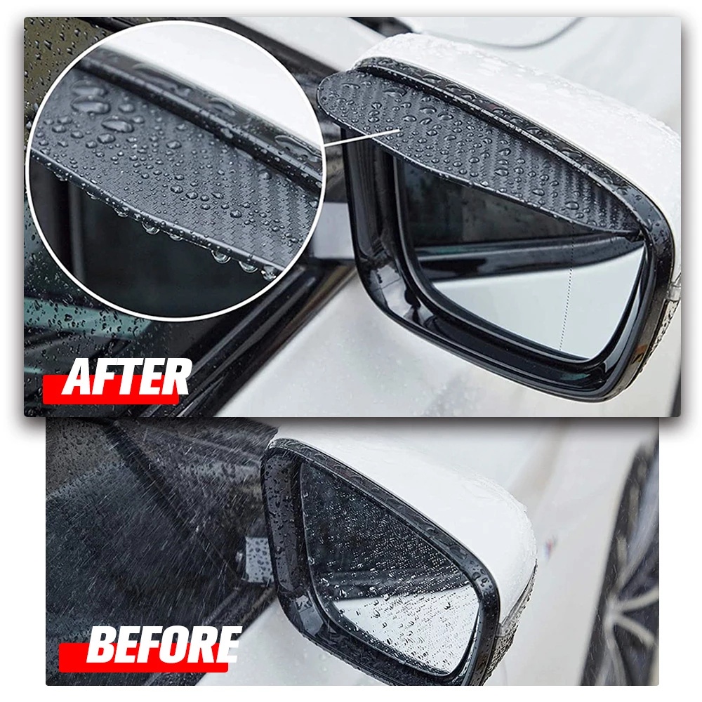 Ốp Gương Chiếu Hậu Họa Tiết Sợi Carbon Cho Xe Hơi