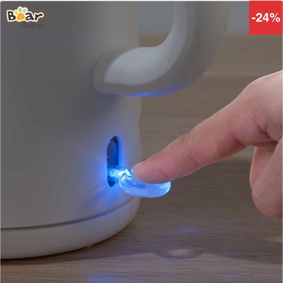 Ấm đun nước siêu tốc Bear ZDH-B15T1, dung tích 1.5L / Bear ZDH-Q17B1 , 1.7 LÍT