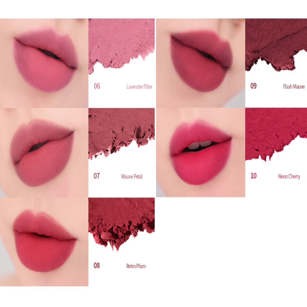 Son lì Hakit 10 màu lấp lánh 3.5g