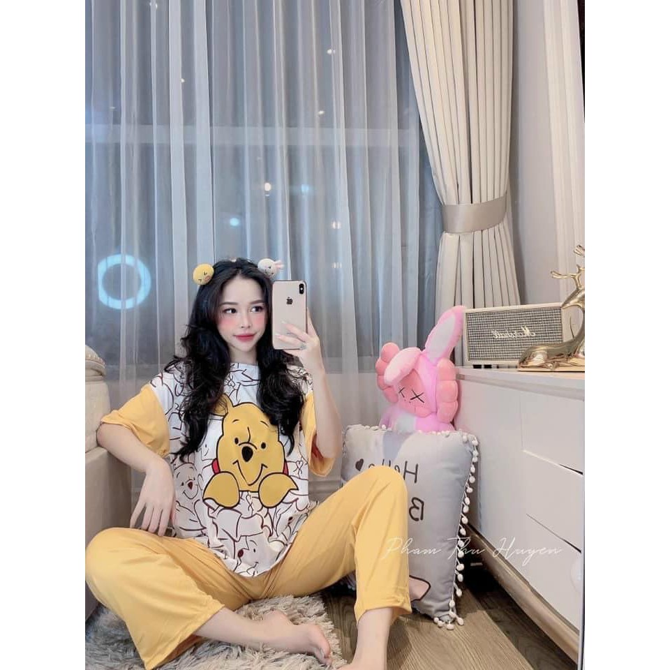 Bộ đồ ngủ CUTE, đồ ngủ thun cotton hot(kèm ảnh thật) | BigBuy360 - bigbuy360.vn