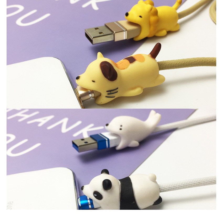Phụ Kiện Bảo Vệ Chống Đứt Gãy cho tất cả các loại Đầu Sạc hình thú cute | BigBuy360 - bigbuy360.vn