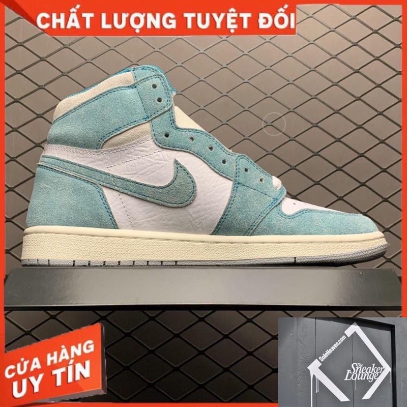 [MIỄN PHÍ SHIP] Giầy Thể Thao AIR JORDAN 1 Xanh Ngọc da lộn Hight Turbo nam nữ