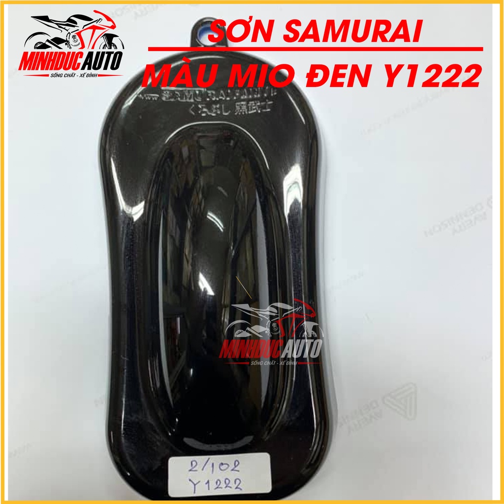 Sơn Samurai màu đen Mio Y1222 - chai sơn xịt cao cấp nhập khẩu từ Malaysia.