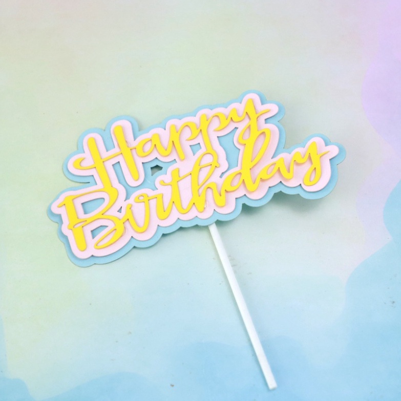 đồ trang trí sinh nhật bánh kem [FREESHIP❤️] set cắm chong chóng trang trí bánh sinh nhật