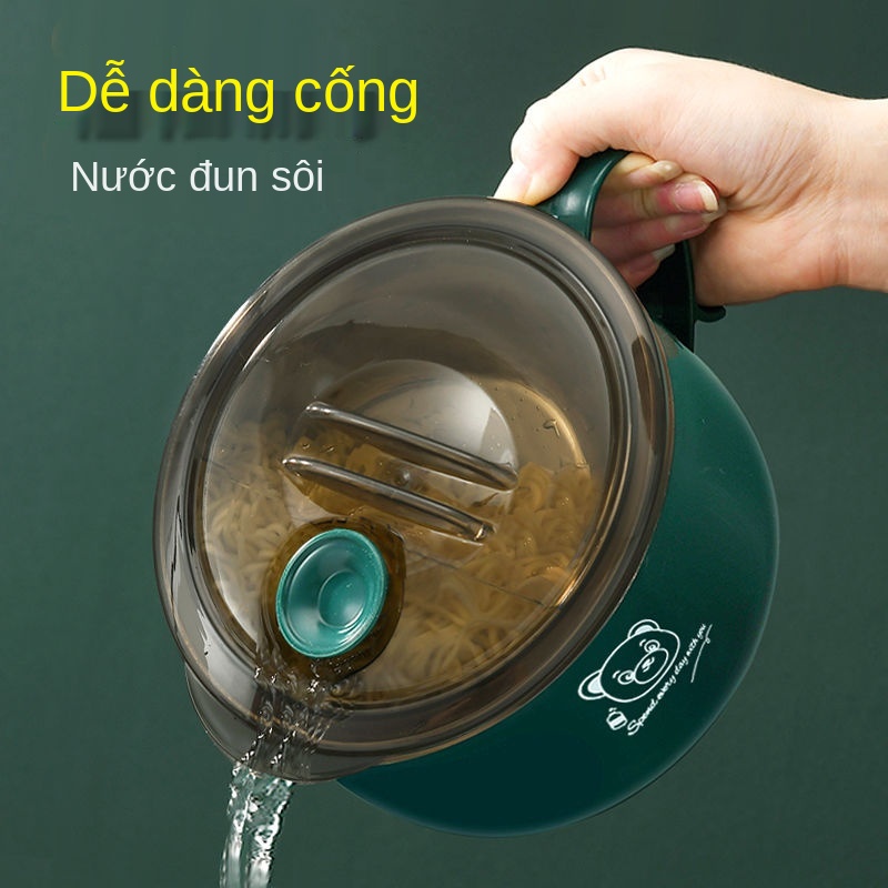 ♛℗Tô mì ăn liền inox 304 dung tích lớn có nắp đậy Hộp cơm sinh viên ký túc xá nữ có thể xả mì ăn liền loại lớn