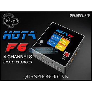 Sạc 4 kênh hota f6 quad channel smart charger 1000w