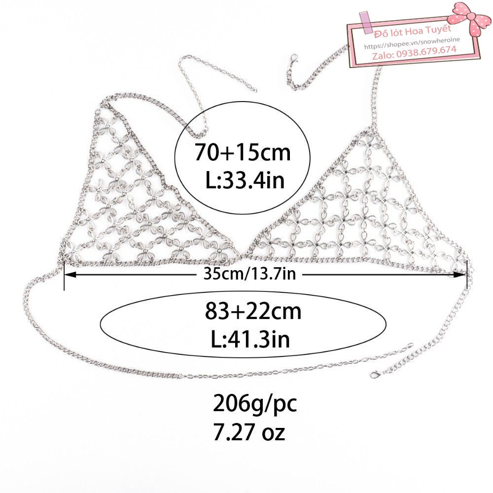 BRALETTE Kim Loại bông hoa cho cô nàng muốn nóng bỏng