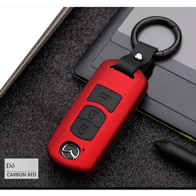 Vỏ ốp vân carbon dành cho chìa khóa ô tô Mazda CX5 3 6