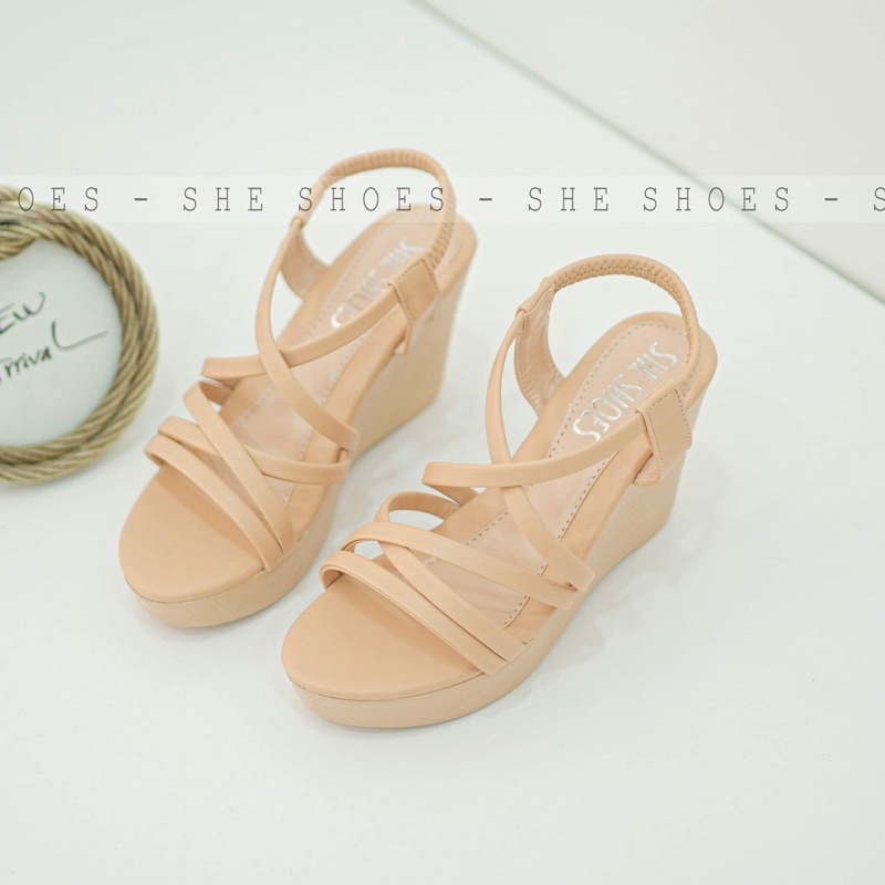 Giày sandal đế xuồng ♥️Freeship♥️ sandal quai ngang 9p siêu xinh. ĐỘC QUYỀN BỞI SHE SHOES - SDX09052