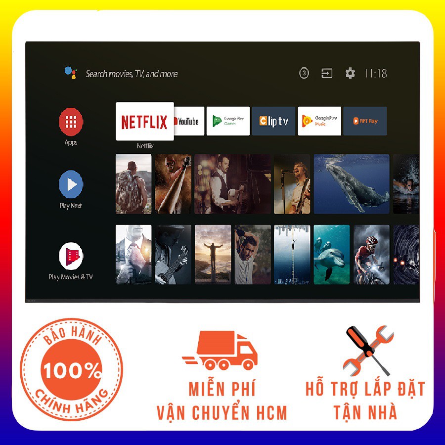 [GIAO MIỄN PHÍ HCM] - Android Tivi OLED 4K HDR Sony 65 inch KD-65A9F - Hàng Chính Hãng