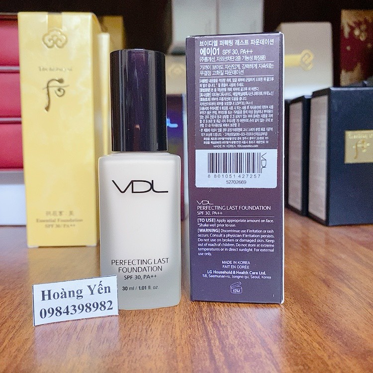 [DATE 2024] Kem Nền VDL Perfecting Last Foudation SPF 30+++ CHAI 30ML