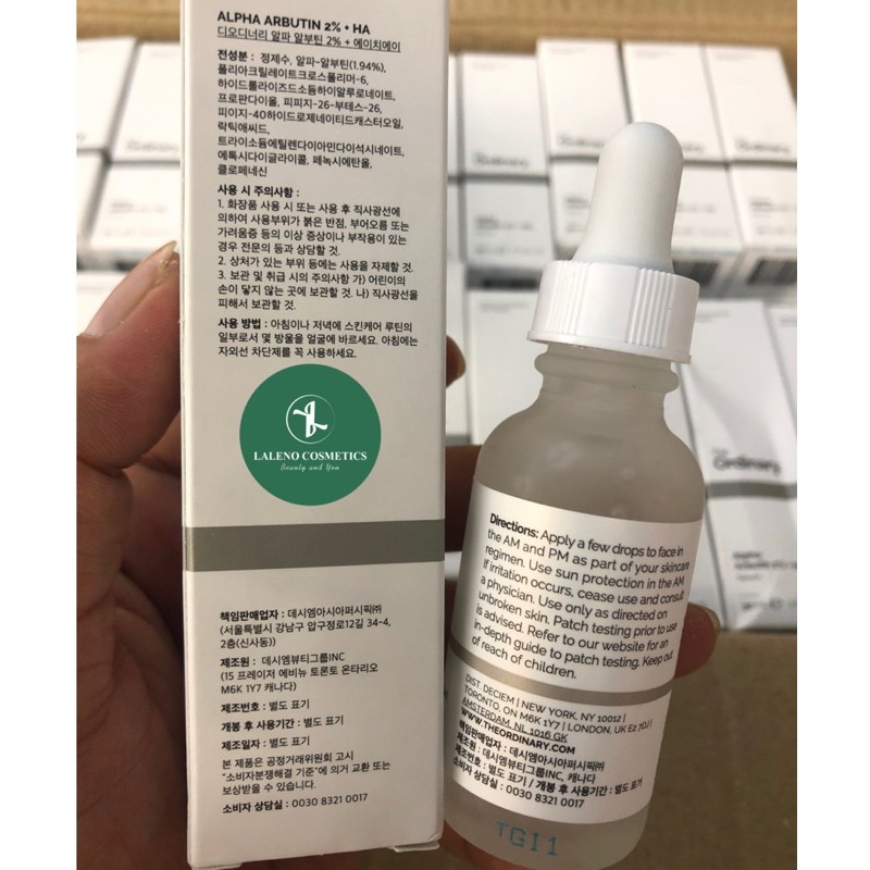 Serum Alpha Arbutin 2% + HA The Ordinary