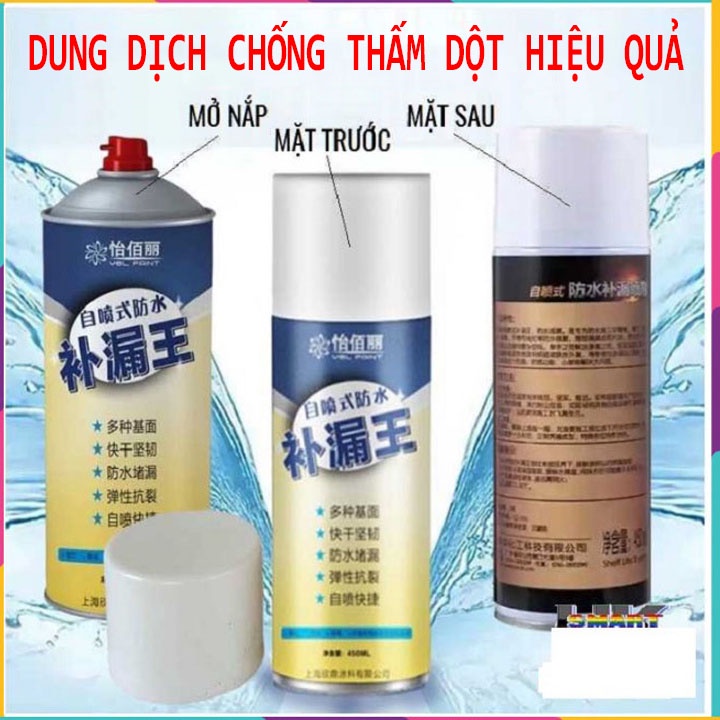 Bình Xịt Chống Thấm Nước Đa Năng 450ml Chính Hãng Nhật Bản ,Chai xịt chống dột hiệu quả