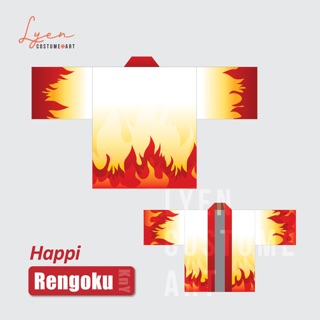 [Đặt may] Áo Happi và Haori Rengoku