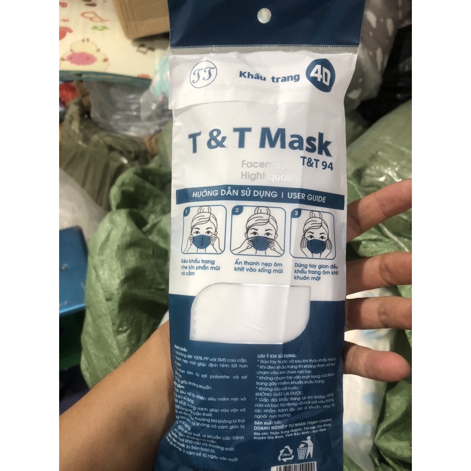 Khẩu Trang Y Tế TT  4D Mask Thoáng Khí  Cho Người Lớn