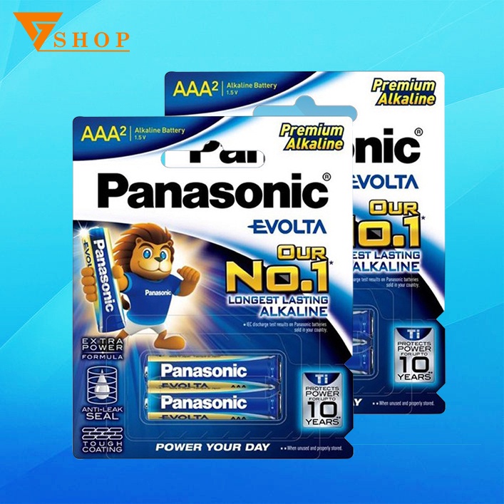 Combo 2 Vỉ Pin AAA Panasonic Evolta ( 1 vỉ 2 viên )
