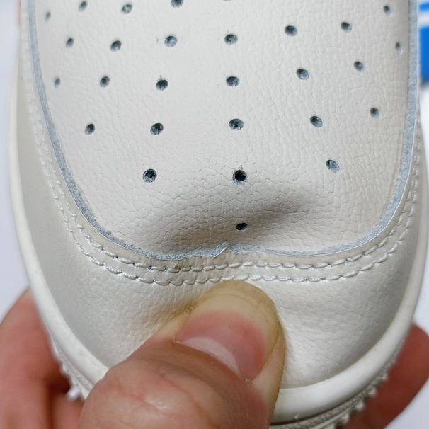 Giày AF1 vệt nâu trắng dành cho nam nữ bản trung, full box bill