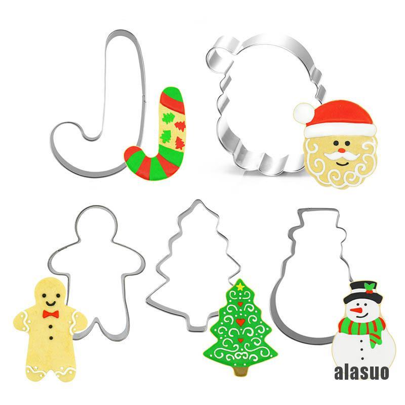 Bộ 5 Khuôn Cắt Bánh Quy Hình Cây Thông Giáng Sinh