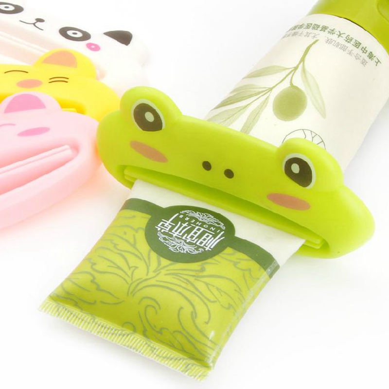 SUPO Depot ✨Toothpaste Squeezer Facial Cleanser Lotion Dispenser Easy to Hold Durable Bathroom Tool Cute Animal Design