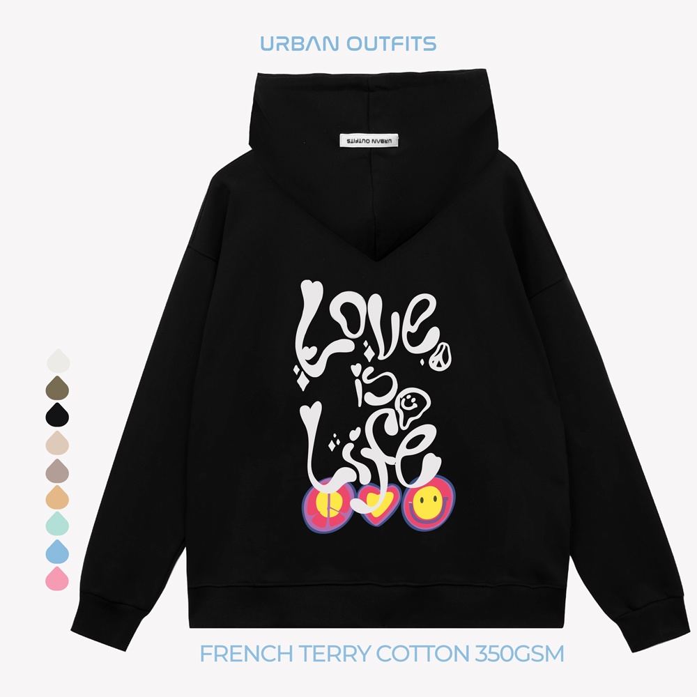 Áo Hoodie Form Rộng URBAN OUTFITS HOO149 Kiểu In Hình  ver 2.0 Thun Cotton Frech Terry 350GSM Local Brand