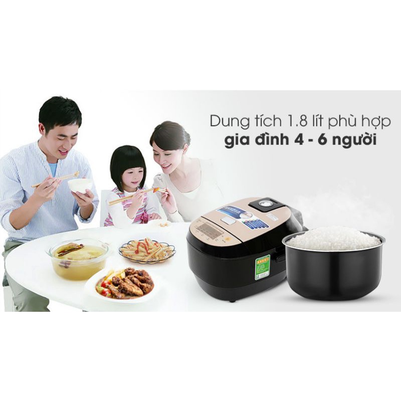 Nồi cơm điện cao tần Midea 1.8 lít MB-HS5007 mới 100% hàng chính hãng 100%