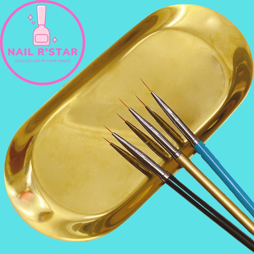 Set 3 cây cọ nét Beauty - Cọ vẽ chuyên dụng cho dân làm móng NAIL R’STAR