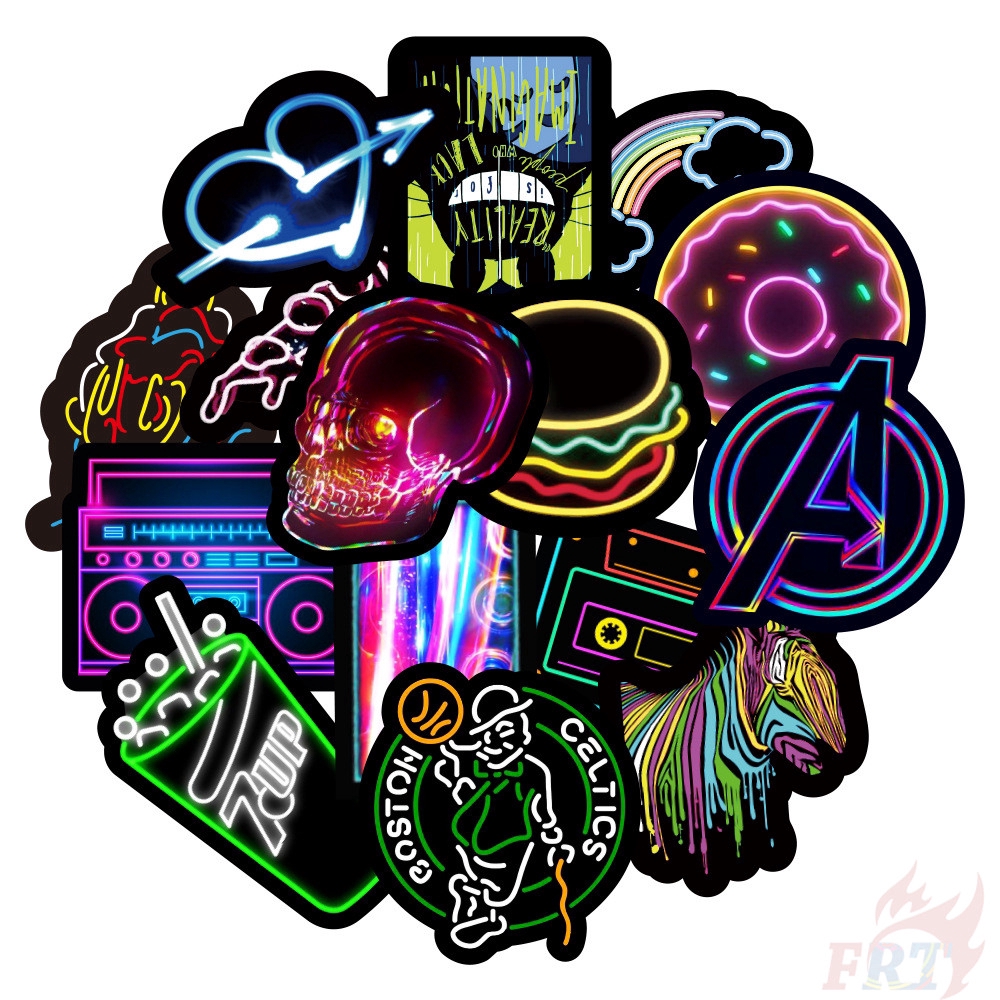 ❉ Neon Color ：VSCO Style - Series 03 JMD Cool Harajuku Graffiti Stickers ❉ 50Pcs/Set Waterproof DIY Fashion Decals Doodle Stickers