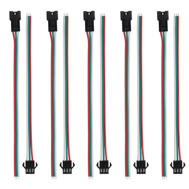 ĐẦU NỐI 3 PIN ĐỰC CÁI SM3PIN CHO LED FULL MÀU WS2811 WS2812 UCS1903 WS2815