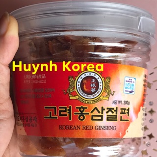Sâm tẩm mật ong thái lát 1 hộp 200g