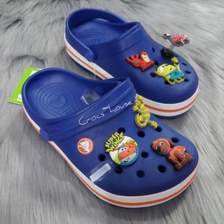 Dép sục kids band cao cấp màu blue