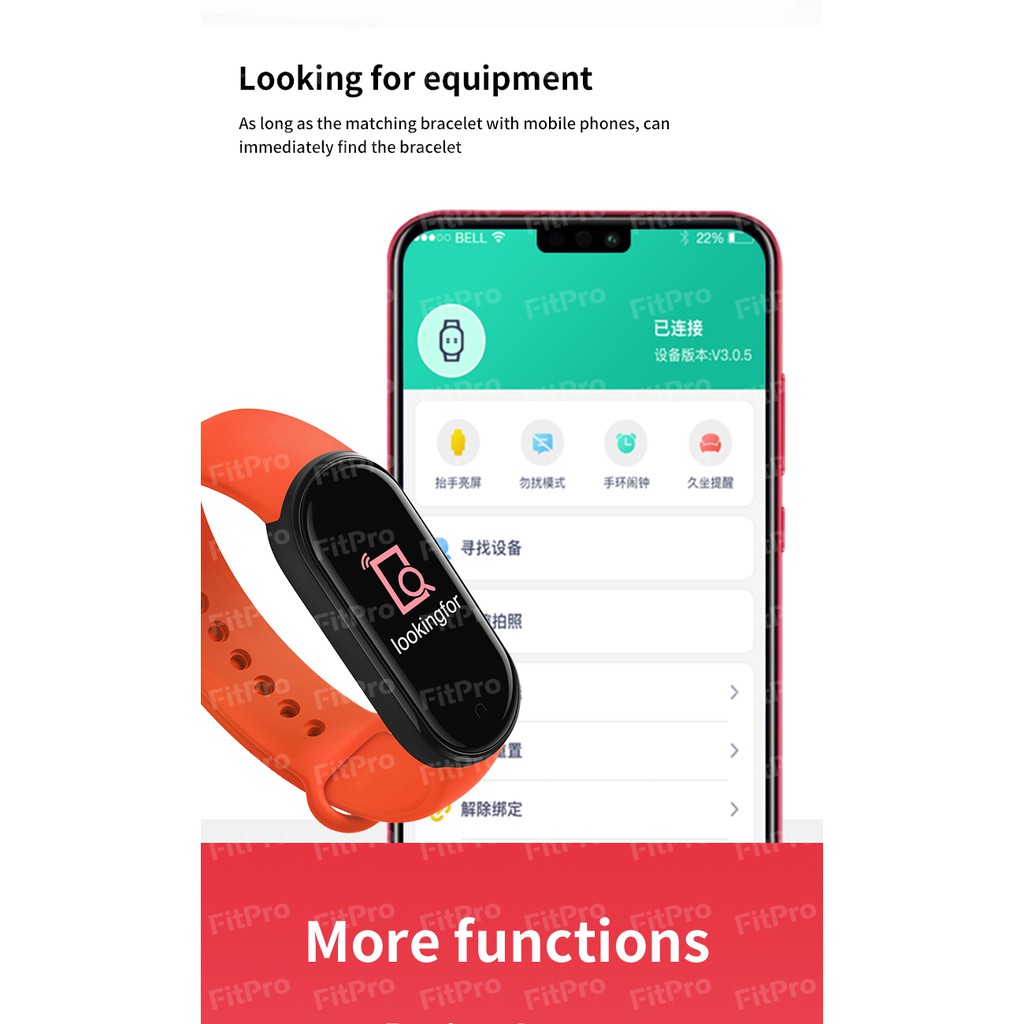 Smart watch Bluetooth connection 4.2 M6 M6 Band 6 Pk Mi Band 5 fashion health bracelet