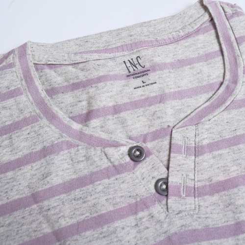 Áo Thun Nam Cổ Tim Xẻ Màu Kem 👕 FO76 SHOP👕