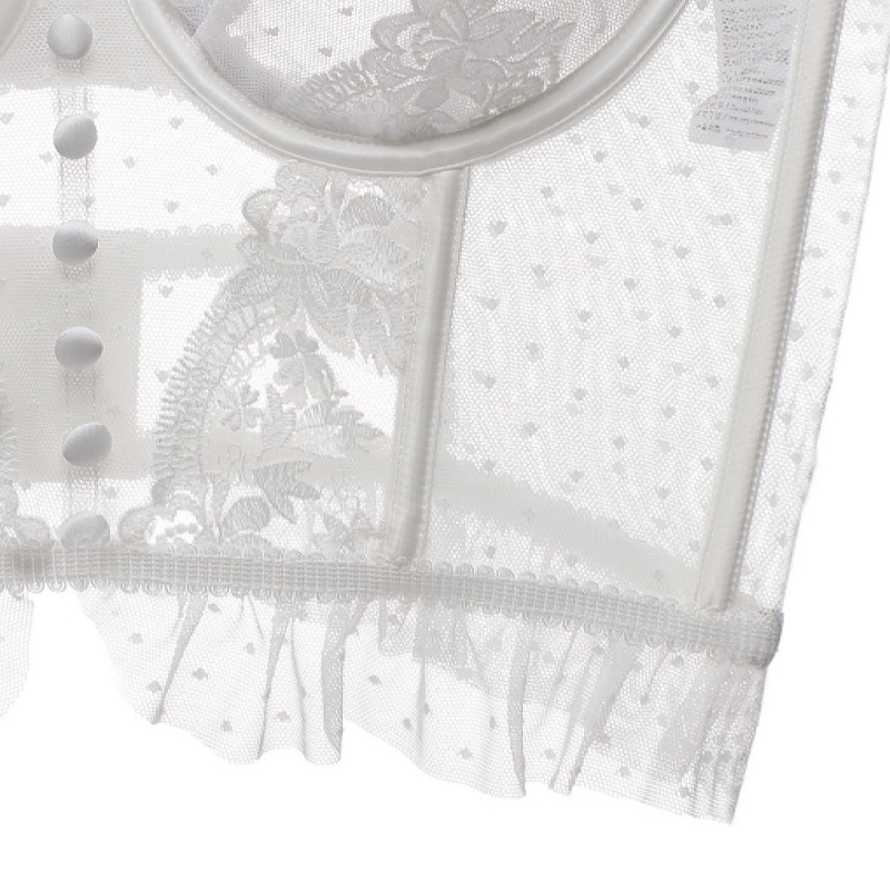 DUNEA Áo Lót Ren Siêu Mỏng Thêu Họa Tiết Xương Cá Phối Gọng Thép Cho Nữ