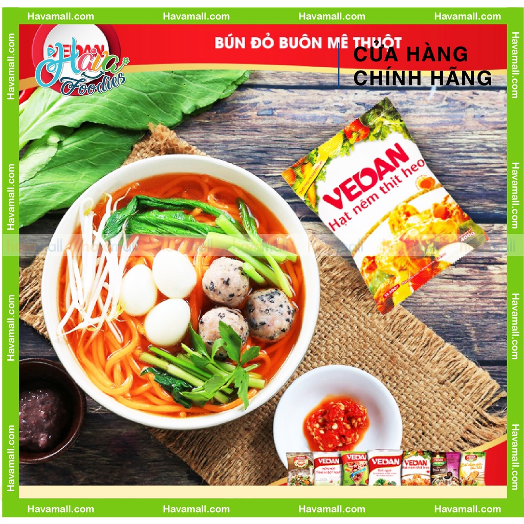 [HÀNG CHÍNH HÃNG] Combo 2 Gói Hạt Nêm Thịt Heo Vedan 400gr - TẶNG KÈM CHAI TƯƠNG ỚT VEDAN 270gr