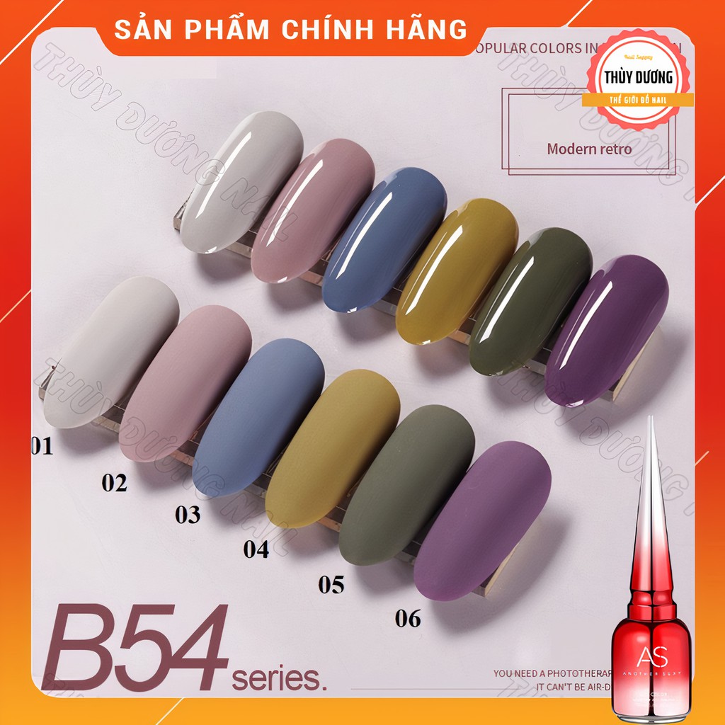 Sơn gel AS chính hãng chai đỏ mã B54 15ml