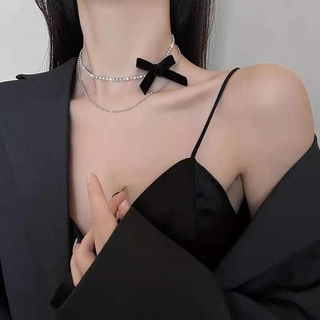  Vòng Cổ Choker Dây Nhung Đính Nơ Xinh Xắn Cho Nữ