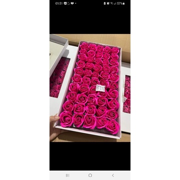 Hộp 50 bông hoa hồng sáp thơm hàng Vip loại 1 bông to /PM shop