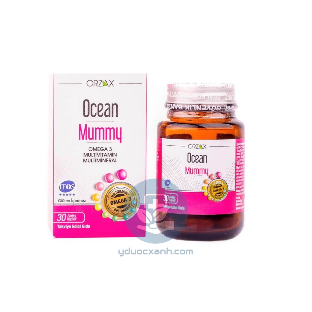 Mua [Chính Hãng] OCEAN MUMMY, 30 viên, Viên uống bổ sung axit folic, omega, vitamin tổng hợp cho bà bầu - Y Dược Xanh