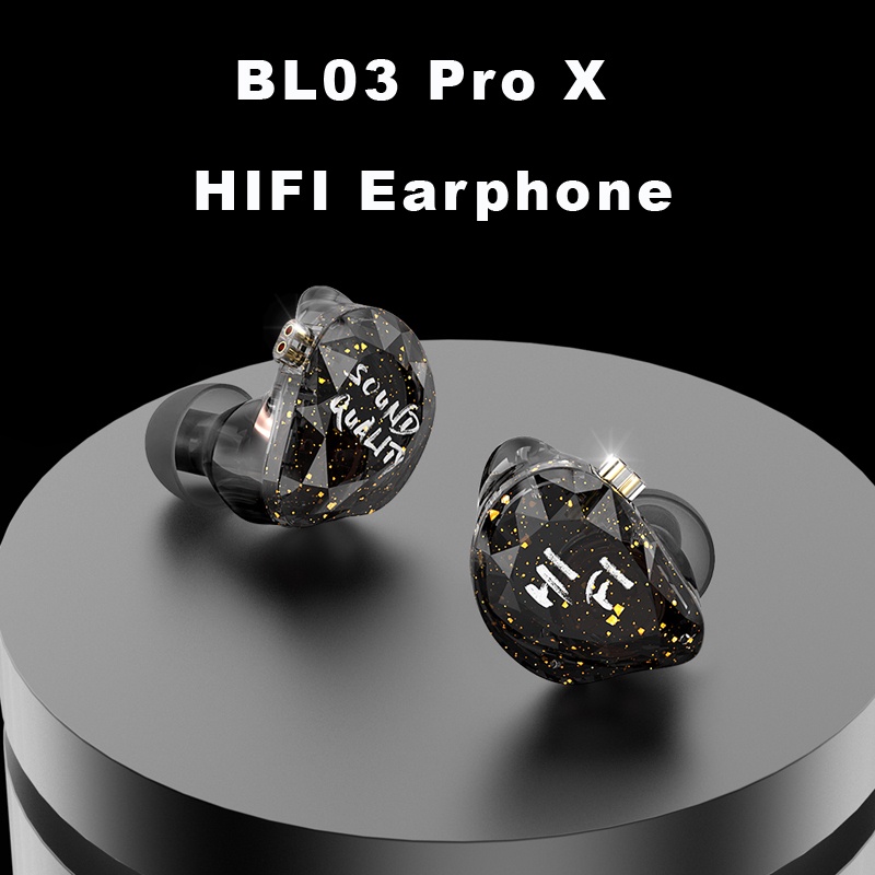 Tai Nghe Nhét Tai BL03 Pro X Có Dây Âm Thanh Siêu Trầm Có Thể Tháo Rời