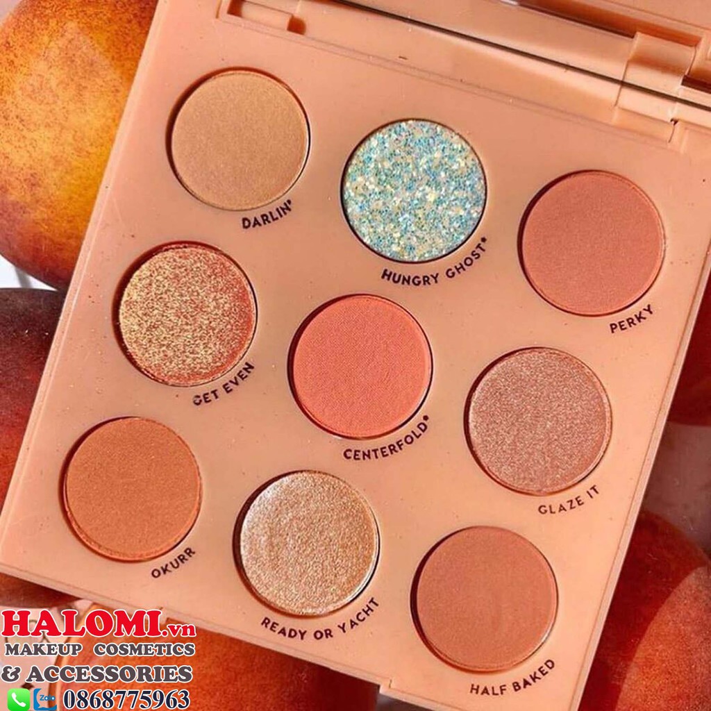 Bảng Mắt Colourpop Baby Got Peach Shadow Palette 9 Ô Chính hãng tone nhẹ mịn phong cách đa dạng