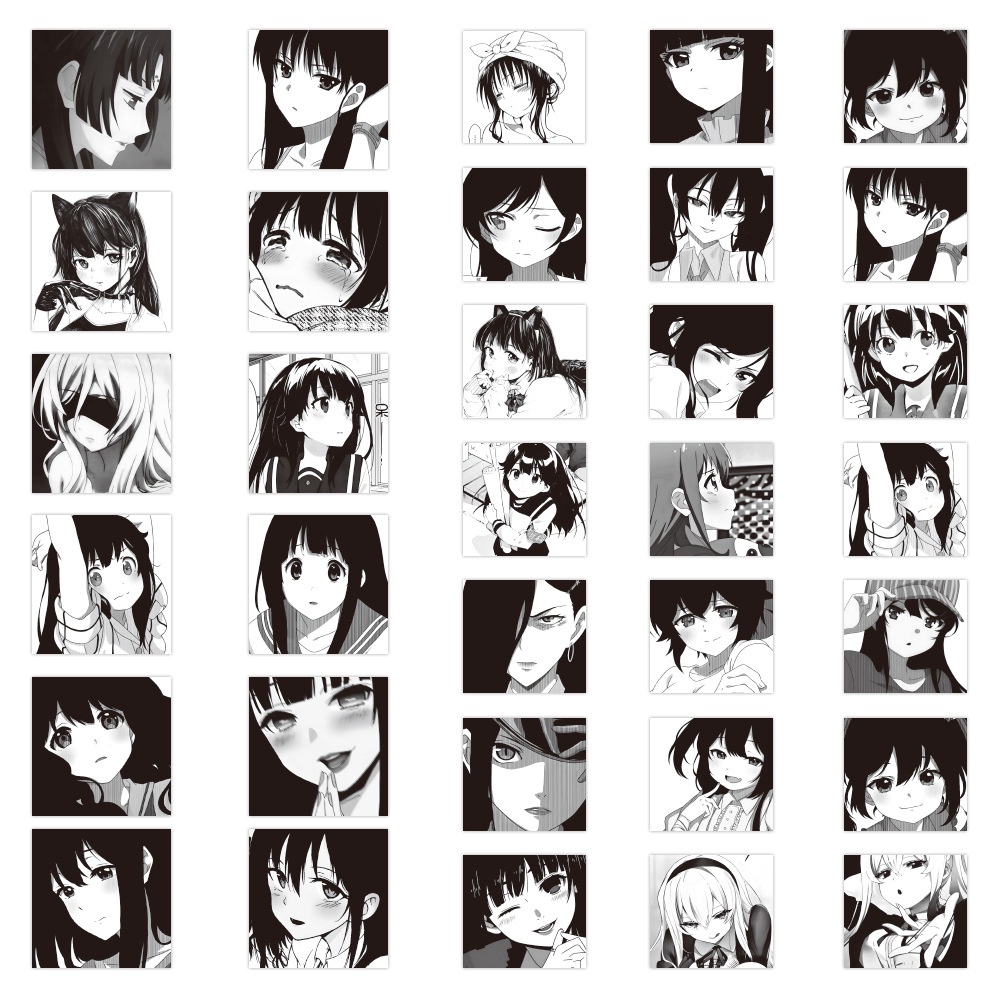 Set 60 Miếng Dán Chống Thấm Nước Họa Tiết Graffiti Trang Trí Mũ Bảo Hiểm / Điện Thoại