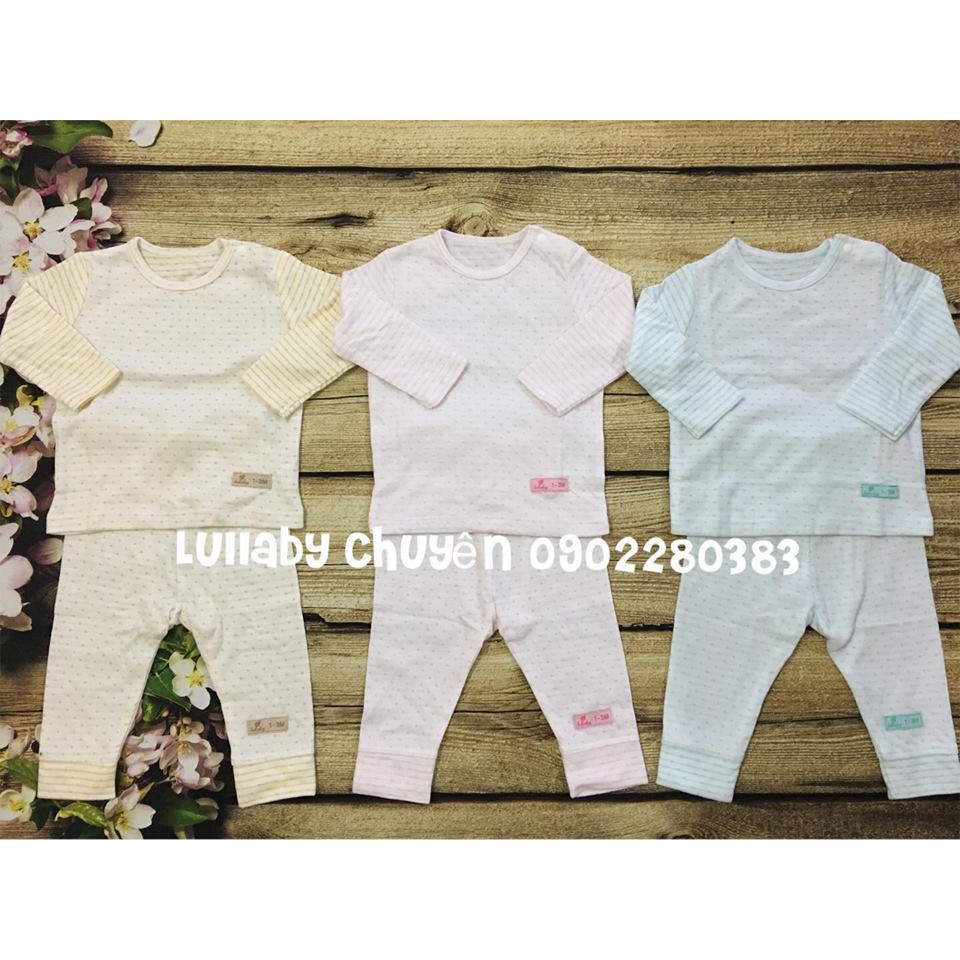 Bộ cài vai bé trai/ gái TD cotton 2 lớp Lullaby