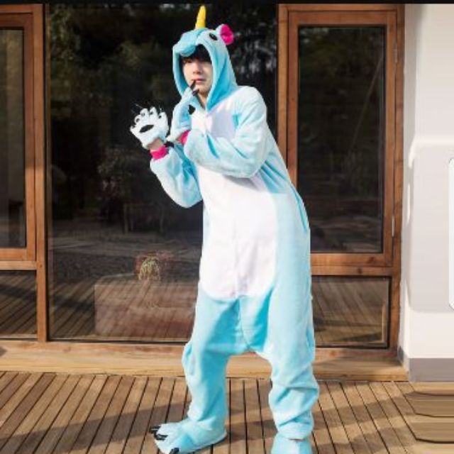 Bộ đồ ngủ kỳ lân Unicorn xanh - hồng