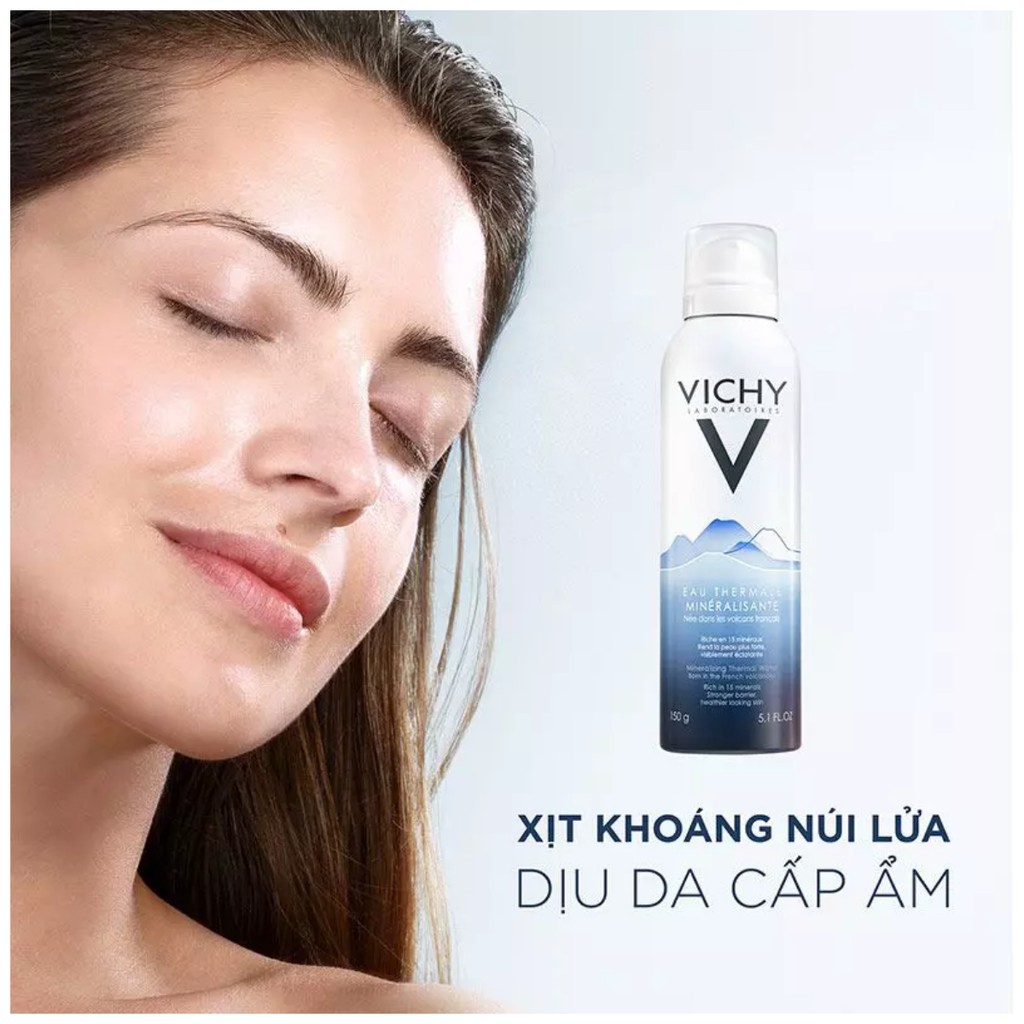 Xịt khoáng cấp ẩm Vichy Mineralizing Thermal Water dưỡng da kiềm dầu XK02